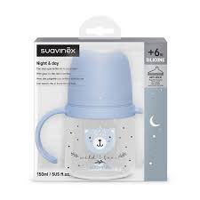 Поильник ночной Suavinex 6+ Wild, голубой