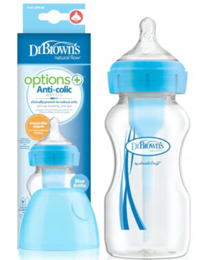 Бутылочка Dr. Brown's Options+ полипропилен 270 мл, синяя