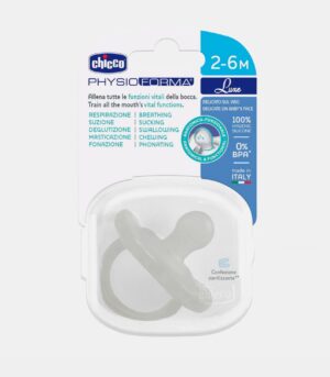 Пустышка Chicco Physio Forma Soft Luxe силиконовая, 2-6 м, 1 шт