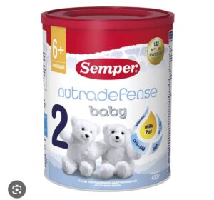 Молочная смесь Semper Baby Nutradefense 2, 400 г, 6-12 мес