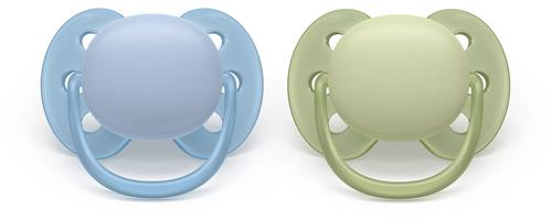Пустышки Philips Avent Ultra Soft 0-6 мес, голубые, 2 шт (Philips Avent) 1 Пустышки Philips Avent Ultra Soft 0-6 мес, голубые, 2 шт