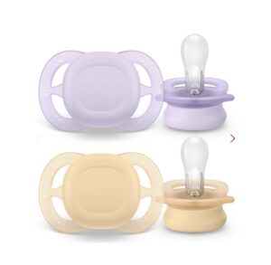 Пустышка Philips Avent Ultra Start 0-2 м, нейтральная, для девочки, 2 шт