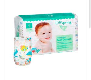 Подгузники Offspring S 3-6 кг, 48 шт, расцветка Карибы