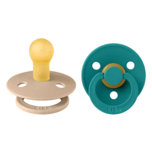 Пустышка BIBS Colour латексная, размер 2 (6–18 мес), 2 шт., Taupe/Scuba