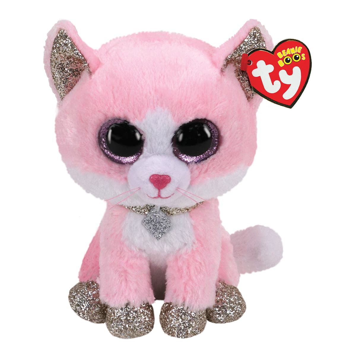 Мягкая игрушка TY розовая кошка Fiona (TY) 1 Мягкая игрушка TY розовая кошка Fiona