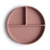 Силиконовая тарелка на присоске Mushie, цвет Blush — купить в Ташкенте | Brandyol.uz