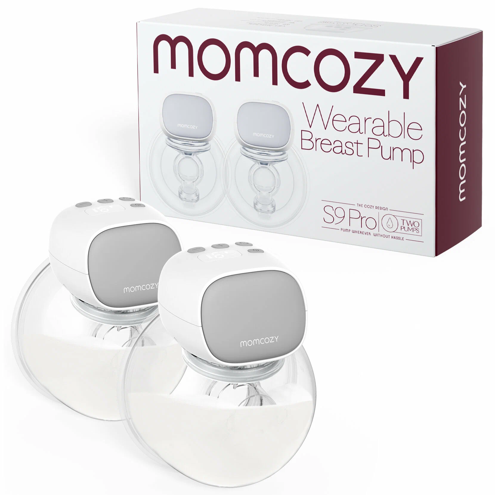 Двойной электронный молокоотсос Momcozy S9 Pro (Momcozy) 1 Двойной электронный молокоотсос Momcozy S9 Pro