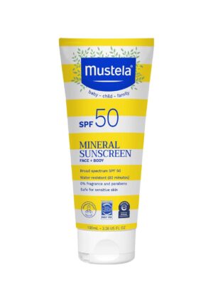 Солнцезащитный лосьон Mustela Baby Mineral SPF 50, 100 мл