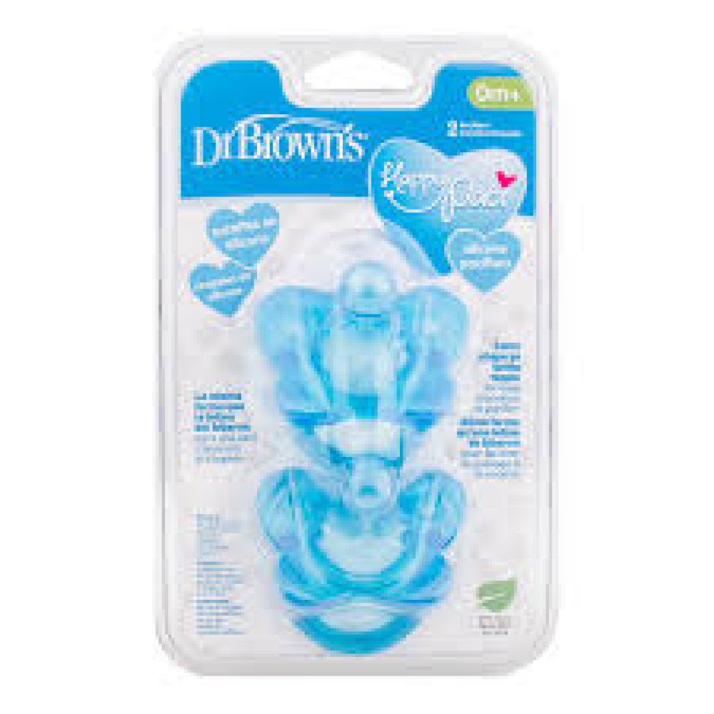 Пустышка Dr. Brown’s, синяя, 0+ мес (Dr. Brown's) 1 Пустышка Dr. Brown’s, синяя, 0+ мес