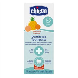 Зубная паста Chicco тутти-фрутти с фтором, от 1 года, 50 мл