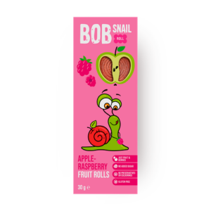 Фруктовый ролл Bob Snail яблоко-малина без сахара, 30 г