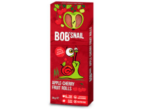 Фруктовый ролл Bob Snail яблоко-вишня без сахара, 30 г