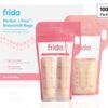 Frida Mom Portion + Pour пакеты для хранения грудного молока, 2 размера