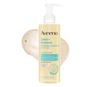 Aveeno Calm+Restore пенка для умывания с овсом 232 мл