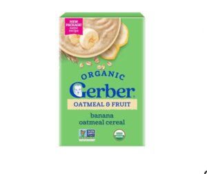 Gerber Organic овсяно-банановая каша 227 г