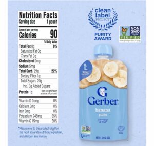 Gerber фруктовое пюре Банан 2nd Foods 99 г