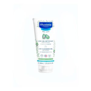 Mustela очищающий гель 2-в-1 для тела и волос 200 мл