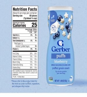 Homepage () 109 Gerber Puffs черника 42 г, зерновой снек с 8 месяцев