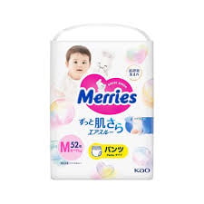 Merries подгузники M (6-11 кг), 52 шт, на липучках