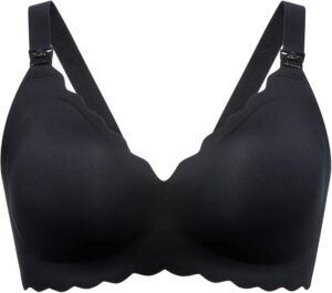 Momcozy Цветочный бюстгальтер для кормления-Black-L
