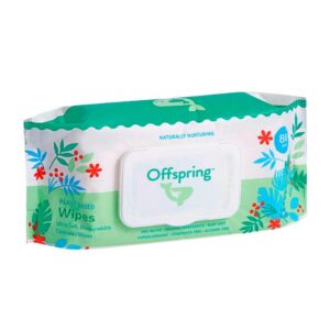 Влажные салфетки Offspring на растительной целлюлозе, 80 шт