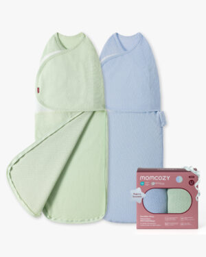 Пеленка-кокон Momcozy Easy Swaddle Wrap для новорожденных, набор из 1 шт., 0-3 мес.