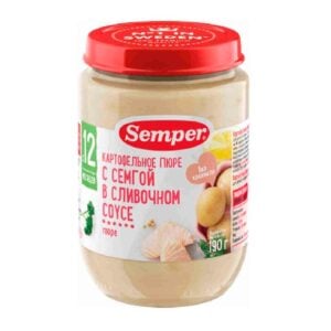 Semper Картофельное пюре с сёмгой в сливочном соусе 190 г, с 9 месяцев