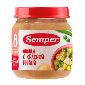Semper Овощи с красной рыбой 100 г, с 8 месяцев