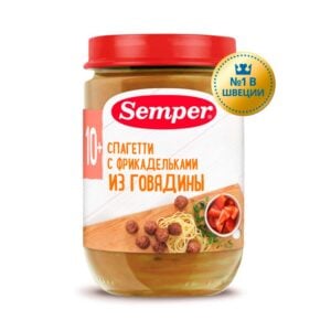 Semper Спагетти с фрикадельками из говядины 190 г, с 10 месяцев