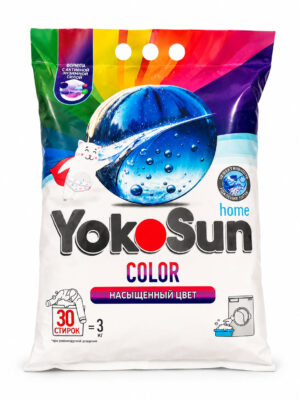 YokoSun порошок для стирки цветных вещей, 6 кг