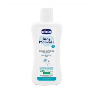 Chicco Baby Moments — детский шампунь-пена 2 в 1, 200 мл, 0м+