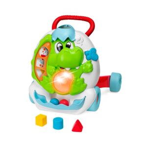 Chicco Dino ECO+ динозавр-ходунки 2 в 1 с игровой панелью, 9-24 мес