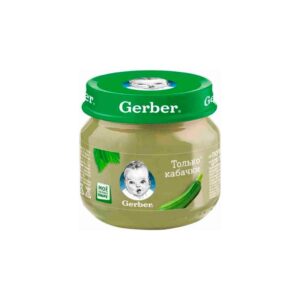 Gerber кабачок 80 г — овощное пюре без соли и сахара
