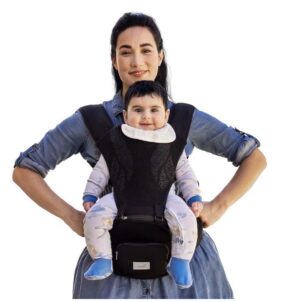 Эрго-рюкзак Grownsy 3D Knit с хипситом, 3,2–22,7 кг, чёрный