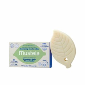 Твёрдый шампунь Mustela 2 в 1 для тела и волос, 75 г