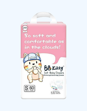 BB Kitty S: подгузники на липучках 4–8 кг, 60 шт