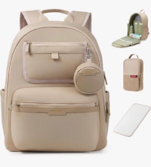 Momcozy Urban — рюкзак для мамы 21 л цвета хаки с отсеком под ноутбук