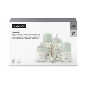 Suavinex Birdies 0+: комплект бутылочек 150 и 270 мл с пустышкой