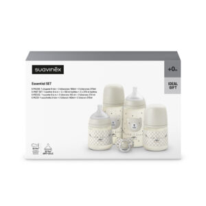 Suavinex Essential Set Wild & Free, бежевый: 4 бутылочки и пустышка SX Pro