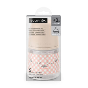 Suavinex SX Pro, 150 мл розовая ёмкость и соска S с рождения