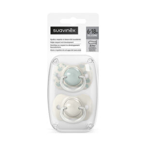 Пустышки Suavinex SX Pro MINI Birdies, мятный силикон, 0-2 мес, 2 штуки