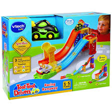 VTech Toot-Toot Drivers «Poyga tushishi 2 in 1» mashinkali trek-tepalik, 1–5 yosh