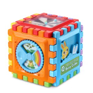 LeapFrog 6-in-1 Snap & Learn Busy Cube ajraladigan bizikub, olti panelli, 1–3 yosh