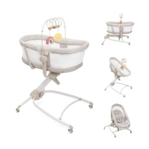 Кроватка-стульчик Chicco Baby Hug Armonia 4 в 1, Mother Pearl и Scandinavian