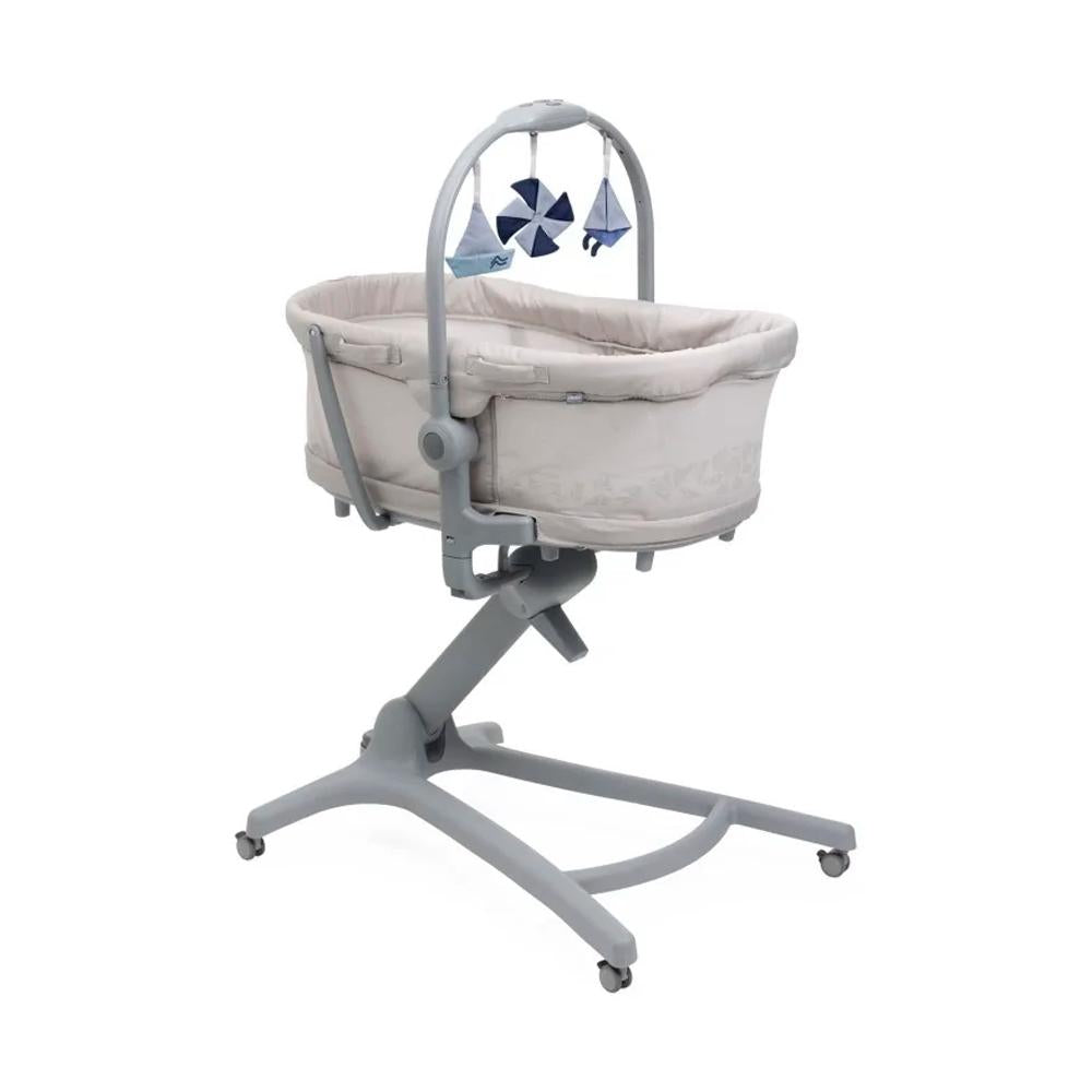 Кроватка-стульчик Chicco Baby Hug Pro 5 в 1 со съёмной люлькой, Beige Latte (Chicco) 1 Кроватка-стульчик Chicco Baby Hug Pro 5 в 1 со съёмной люлькой, Beige Latte