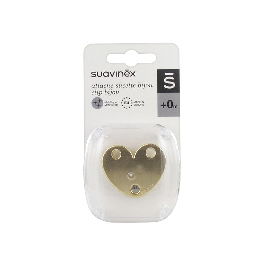 Suavinex Bijou «yurakcha» so'rg'ich klipsi-ushlagichi, oltinrang-sariq, 0+ (Suavinex) 1 Suavinex Bijou «yurakcha» so'rg'ich klipsi-ushlagichi, oltinrang-sariq, 0+