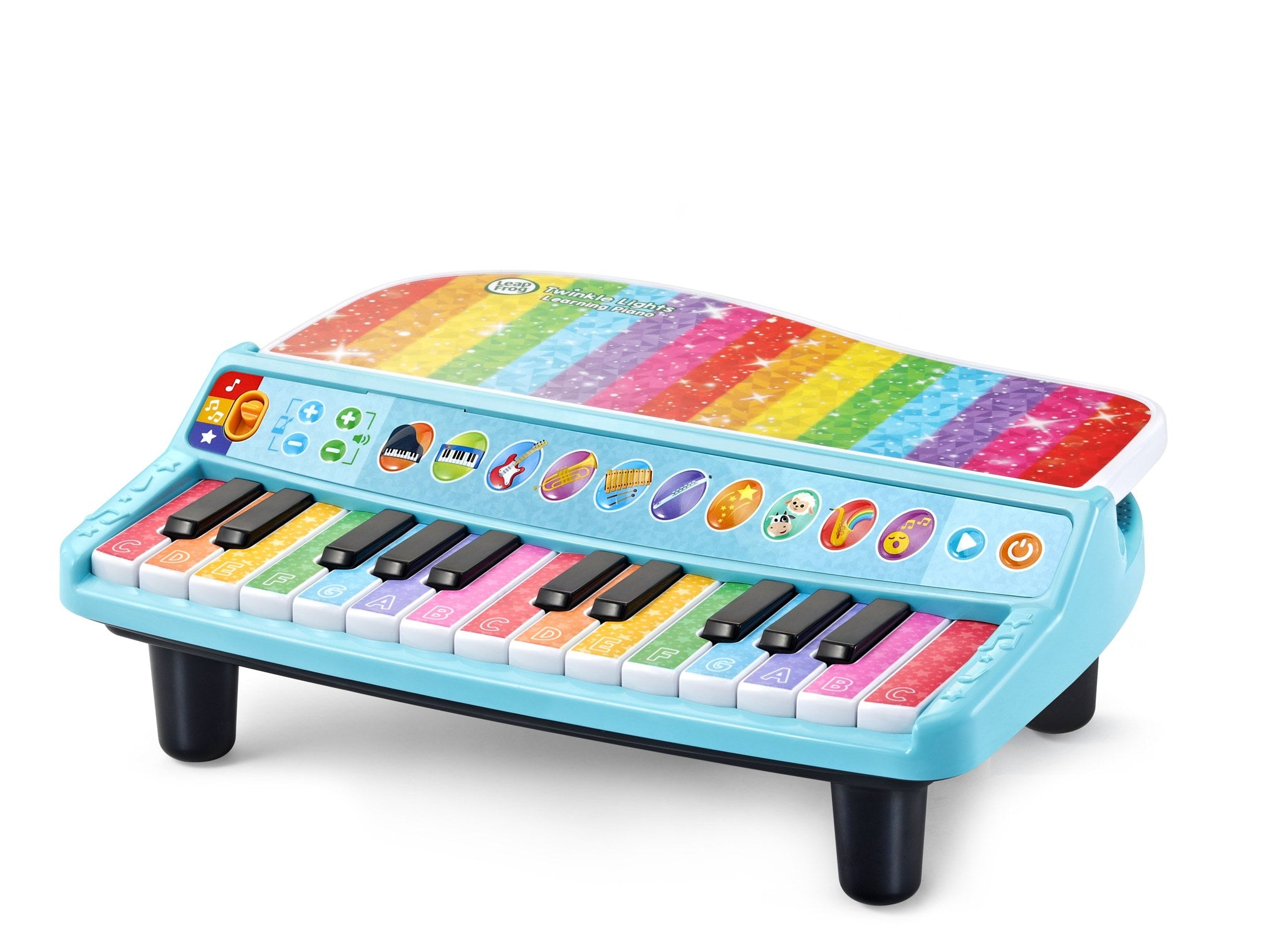 LeapFrog Twinkle Lights Learning Piano: oyoqli, chiroqli bolalar pianinosi, 25 klavish, 2–4 yosh (LeapFrog) 4 LeapFrog Twinkle Lights Learning Piano: oyoqli, chiroqli bolalar pianinosi, 25 klavish, 2–4 yosh - Image 4