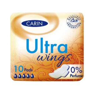 Прокладки Carin Ultra Wings Free Style тонкие, с крылышками, без отдушки