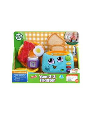 LeapFrog Yum-2-3 Toaster: nonushta to'plamli interaktiv toster, inglizcha, 1–3 yosh