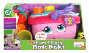 LeapFrog Shapes & Sharing Picnic Basket — saralagichli gapiradigan piknik savatchasi, 6–36 oy